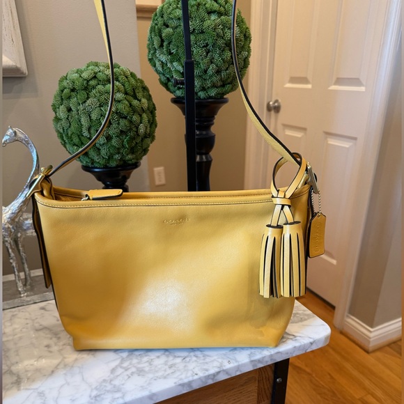 Coach - 2014 Coach Legacy Duffle #25355 Yellow - EUC Shorter Style No Call Outs - Picture 1 of 11